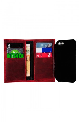 Wallet Leather Phone Case 6SPLDR247 Red 6SPLDR247