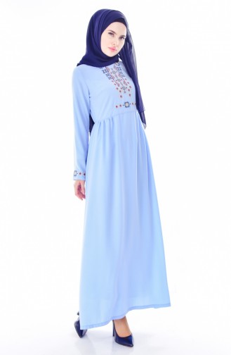 Baby Blue Hijab Dress 1930-05