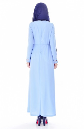 Baby Blue Hijab Dress 1930-05