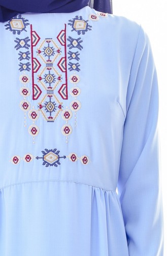 Baby Blue Hijab Dress 1930-05