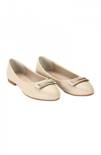 Women´s Flat Shoes Ballerina 3730-04 Beige 3730-04