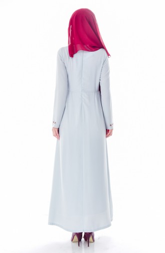 Grau Hijab Kleider 1930-02