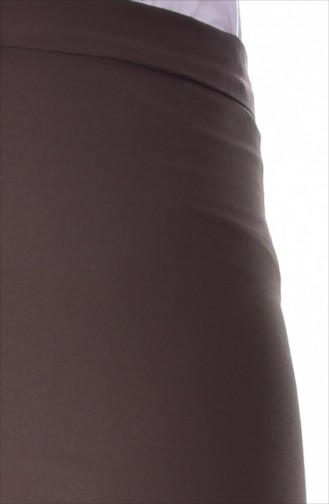 Large Size Straight Trousers 2044-02 Khaki 2044-02