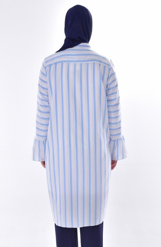 Striped Tunic 0010-02 Blue ذ 0010-02