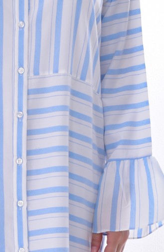 Striped Tunic 0010-02 Blue ذ 0010-02