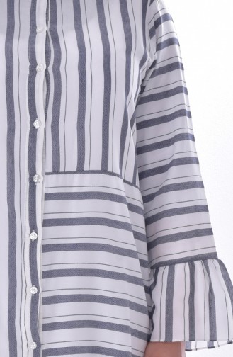 Striped Tunic 0010-01 Black 0010-01