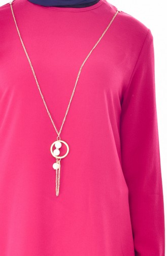 Necklace Asymmetric Tunic 0808-10 Plumed 0808-10