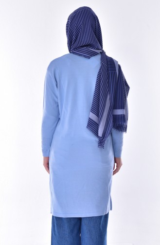 Tunique Tricot 0606-03 Bleu Bébé 0606-03