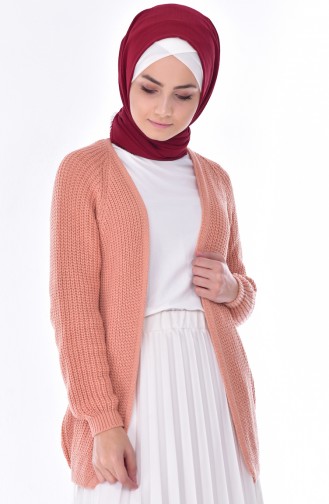 Gilet Tricot 4641-07 Rose Pâle 4641-07