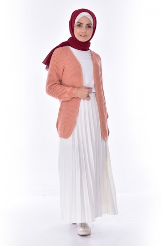 Gilet Tricot 4641-07 Rose Pâle 4641-07