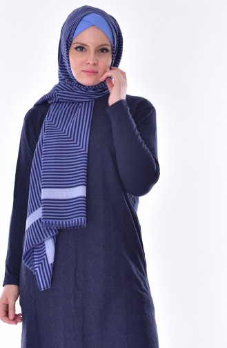 Plain Tricot Tunic 0624-05 Navy Blue 0624-05