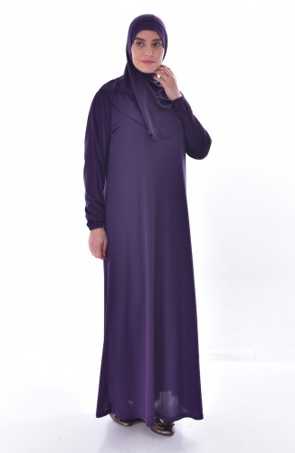 Robe de Prière a Capuche Grande Taille 4485-05 Pourpre 4485-05