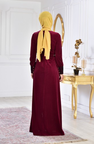 Zwetschge Hijab-Abendkleider 28210-02