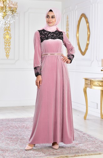 Lace Evening Dress 28210-01 Powder 28210-01