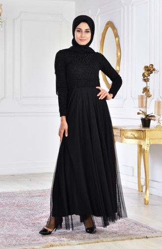 Black İslamitische Avondjurk 2592-03