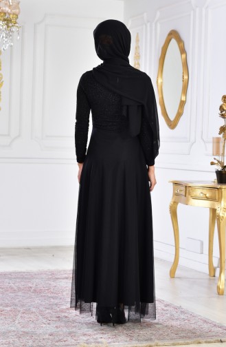 Habillé Hijab Noir 2592-03