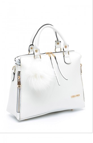 White Shoulder Bags 1174-L