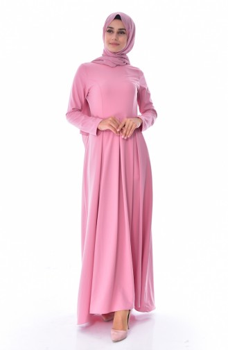 Dusty Rose Hijab Dress 2814-06