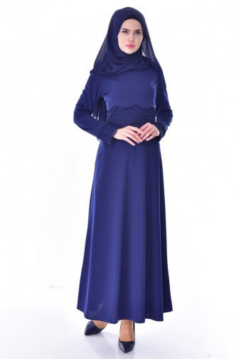 Indigo Hijab Kleider 3498-04