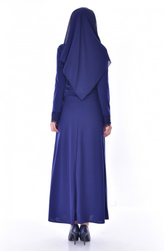 Indigo Hijab Dress 3498-04