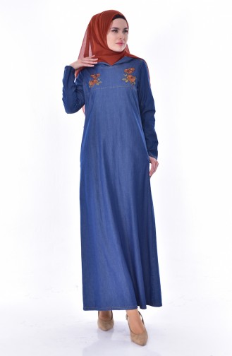 Robe Hijab Bleu Marine 9203-01