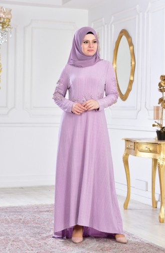 Lilac İslamitische Avondjurk 6100A-03