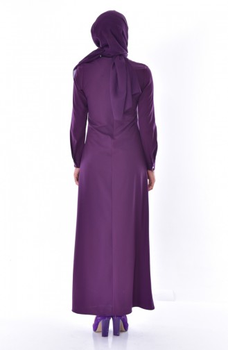 Robe Hijab Pourpre 2866-04