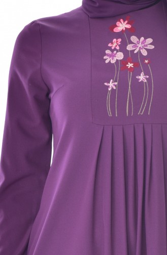 Purple Hijab Dress 2866-04