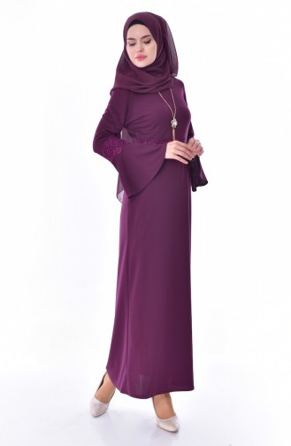 Robe Hijab Plum 3529-06