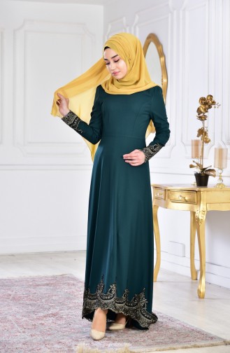 Emerald İslamitische Avondjurk 6124-04