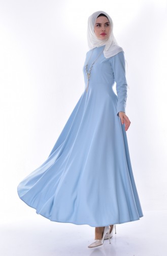 فستان أزرق فاتح 8040-02