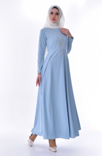 فستان أزرق فاتح 8040-02
