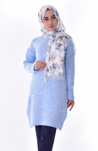Tunique Tricot 4527-10 Bleu Bébé 4527-10