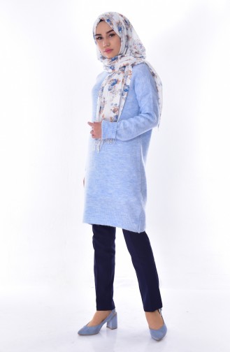 Tunique Tricot 4527-10 Bleu Bébé 4527-10