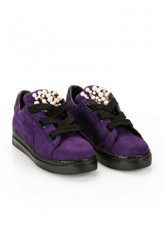 Purple Casual Shoes 6056