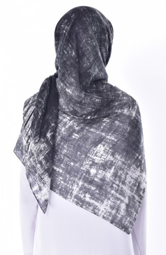 AKEL Tülbent Eşarp 001-338-03 Ekru Siyah