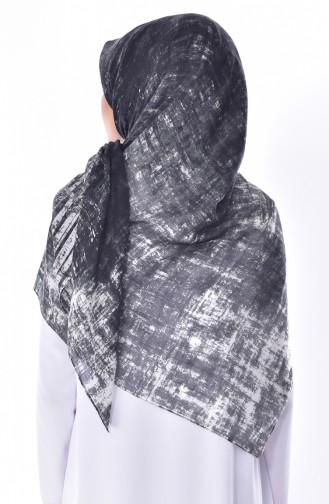 AKEL Tülbent Eşarp 001-338-03 Ekru Siyah