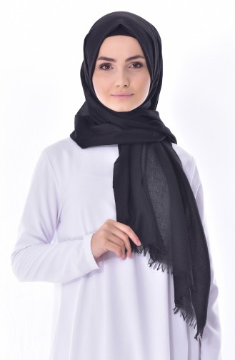 Armine Cut Patterned Shawl 10004-03 bLACK 10004-03