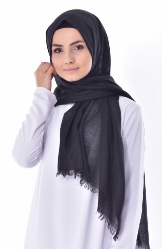 Armine Cut Patterned Shawl 10004-03 bLACK 10004-03