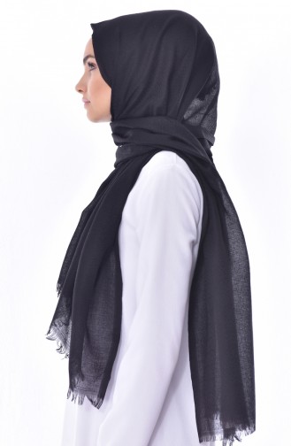 Armine Cut Patterned Shawl 10004-03 bLACK 10004-03