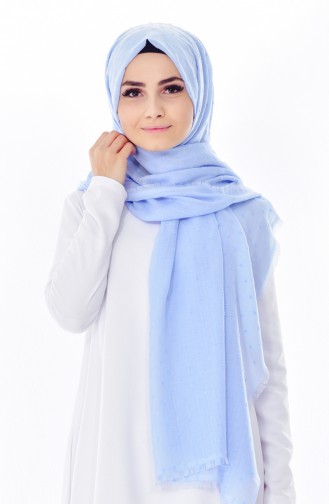 Ponponlu Shawl 19041-09 Baby Blue 19042-09