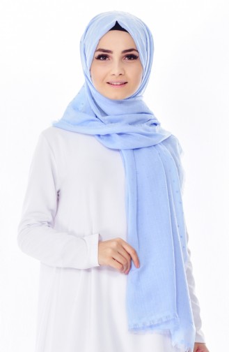 Ponponlu Shawl 19041-09 Baby Blue 19042-09