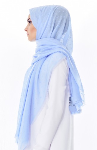 Ponponlu Shawl 19041-09 Baby Blue 19042-09