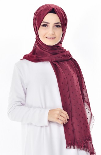 Ponponlu Shawl 19042-07 Bordeaux 19042-07