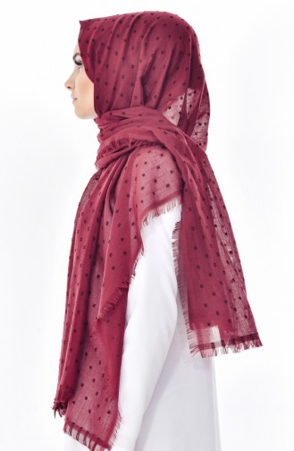 Ponponlu Shawl 19042-07 Bordeaux 19042-07