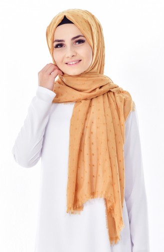 Ponponlu Shawl 19042-06 Mustard 19042-06