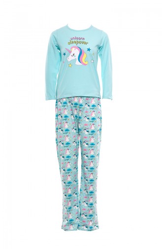 Unicorn Women´s Pajamas Suit MLB1001-01 Green 1001-01