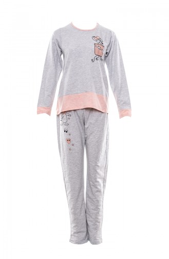 Printed Women´s Pajamas Suit MLB1009-01 Pink 1009-01