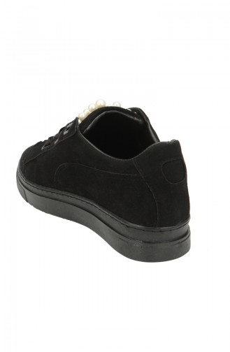 Chaussures Perlées Pour Femme 6057 Noir Daim 6057