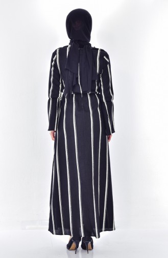 Black Hijab Dress 6363A-02